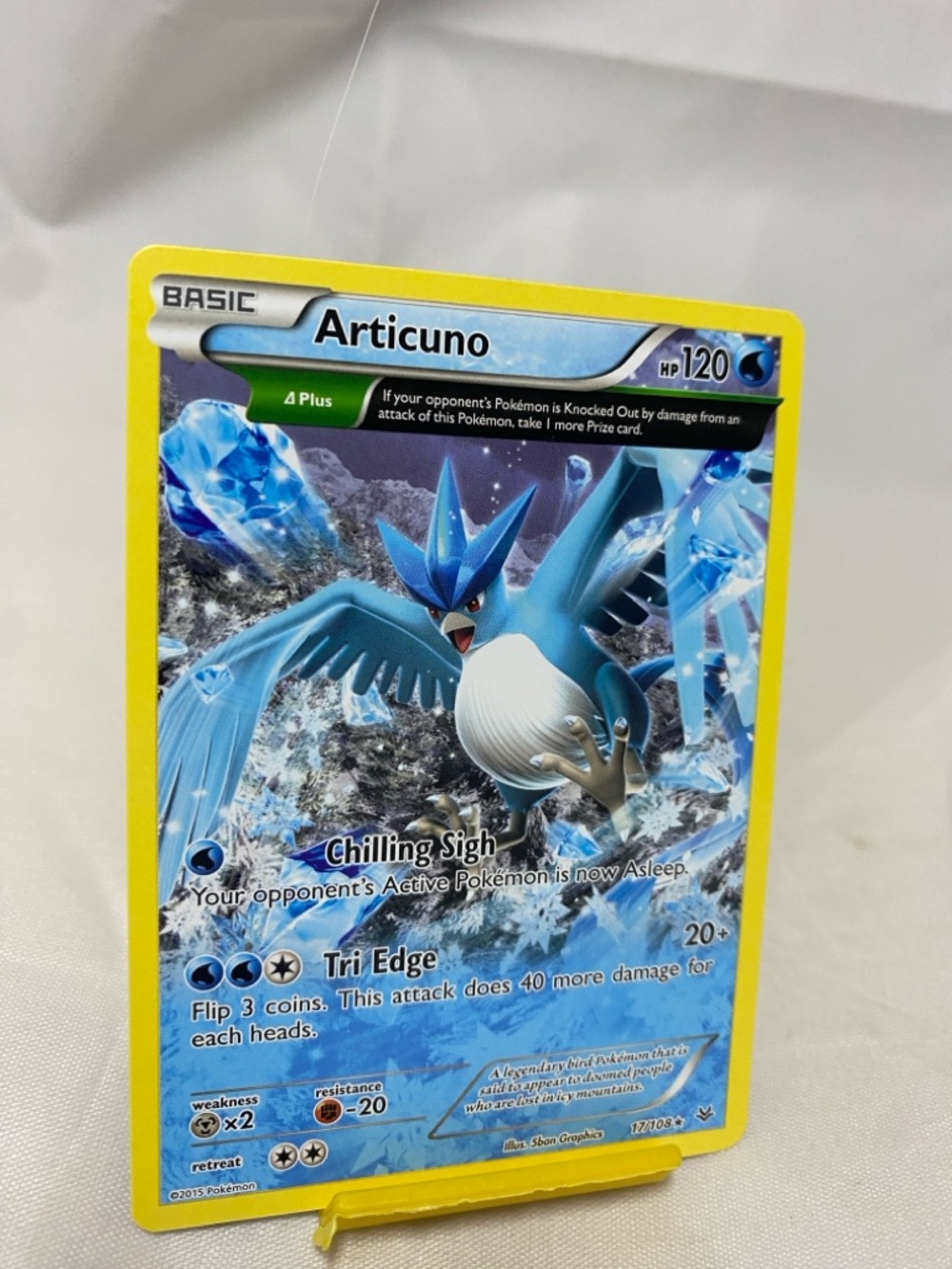 Pokemon Articuno 17/108 Roaring Skies Card Rare Non Holo NM